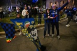 VARESE. FESTEGGIAMENTI TIFOSI INTER IN PIAZZA MONTE GRAPPA