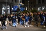 VARESE. FESTEGGIAMENTI TIFOSI INTER IN PIAZZA MONTE GRAPPA