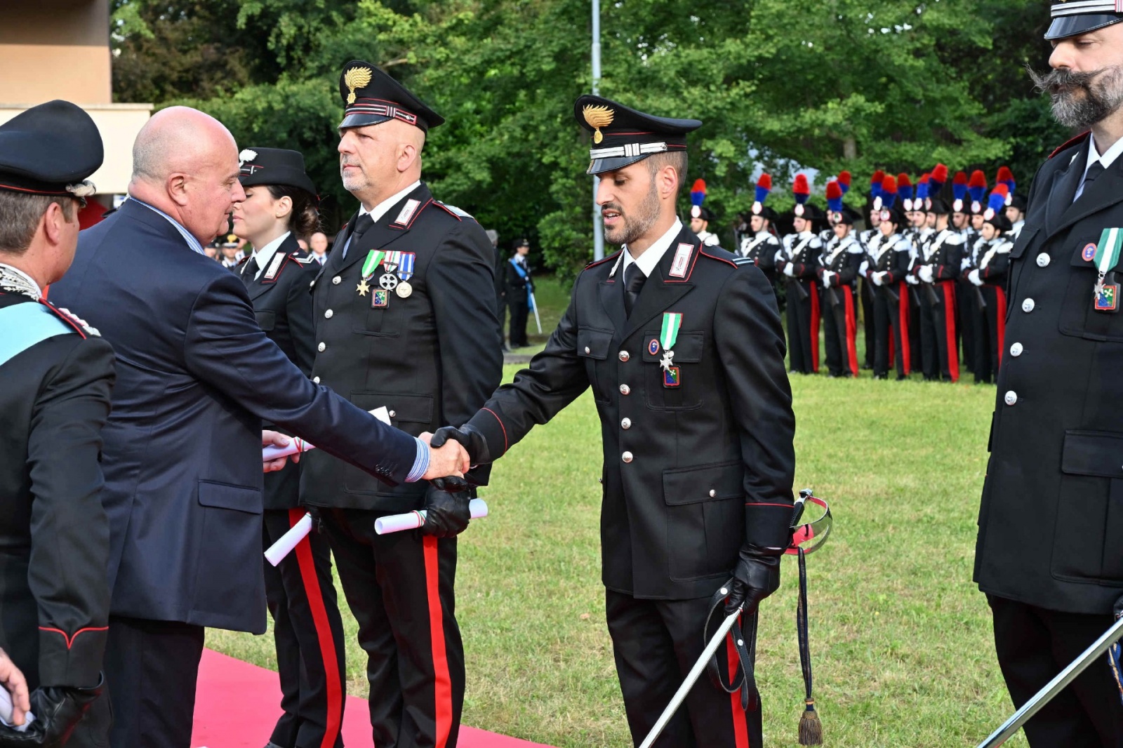 VARESE. FESTA ARMA DEI CARABINIERI 2026 PRESSO IL COMANDO PROVINCIALE DI VIA SAFFI ALLA PRESENZA DEL COLONNELLO MARCO GAGLIARDO, PREFETTO SALVATORE PASQUARIELLO, GOVERNATORE ATTILIO FONTANA