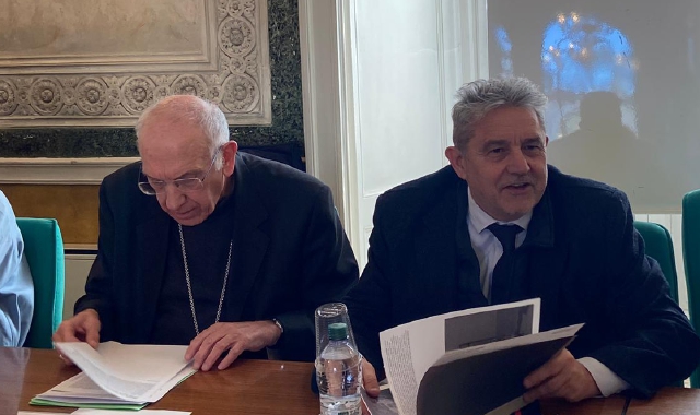 Monsignor Agnesi e il presidente Magrini