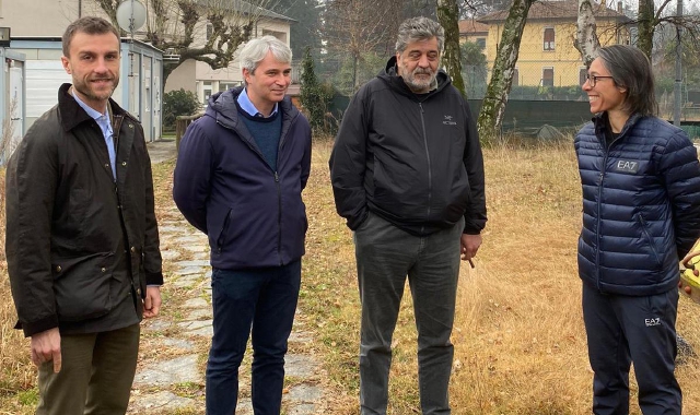 Francesca Schiavone con il sindaco Galimberti e gli assessori Civati e Malerba