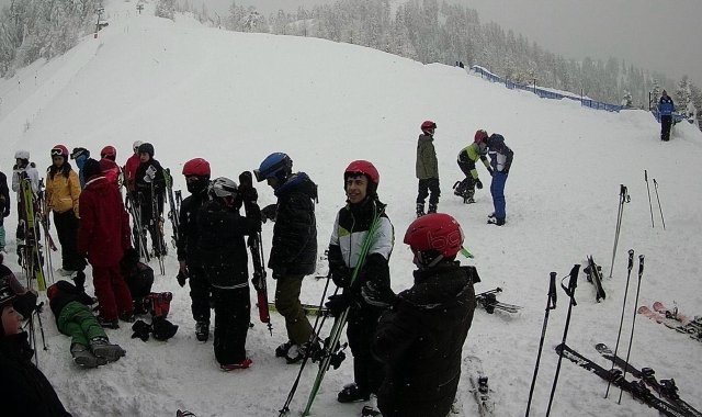 Arrivata finalmente la neve naturale sulle piste da sci (Foto Redazione)