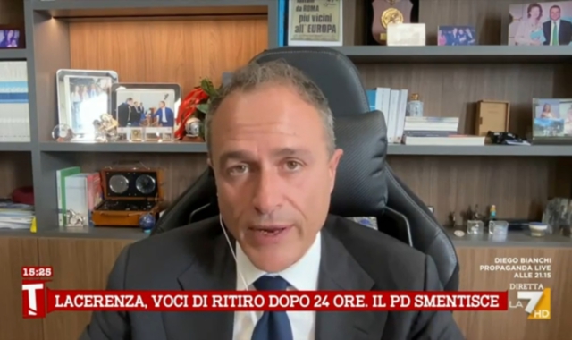 Marco Reguzzoni in collegamento su La7