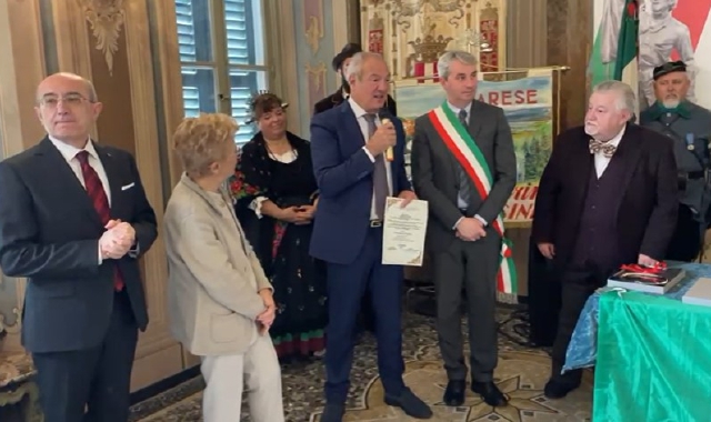 Unità d’Italia, premiato l’azzurro del ciclismo Renzo Oldani