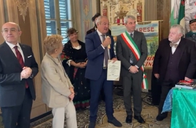 Unità d’Italia, premiato l’azzurro del ciclismo Renzo Oldani