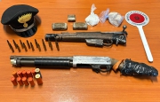 Armi, munizioni e droga nei boschi di Gargallo