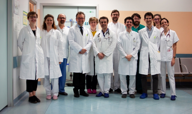 L’equipe medico di Ematologia (Foto Asst-SetteLaghi)