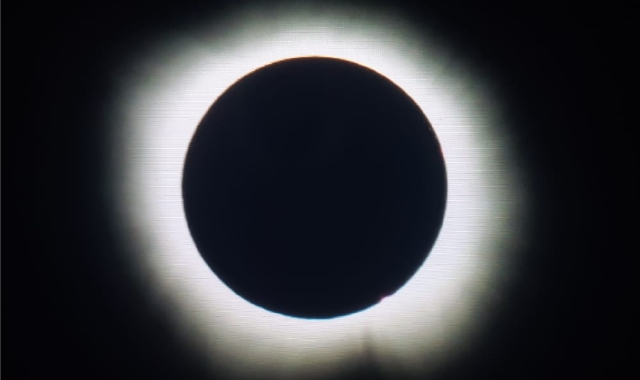 L’eclissi fotografata dagli strumenti del Centro Geofisico Prealpino