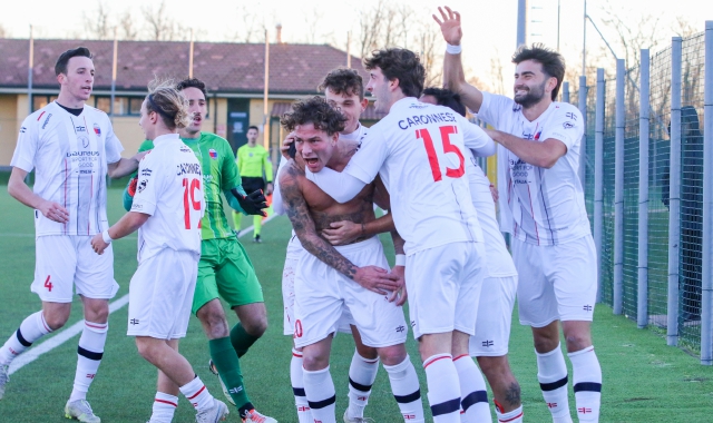 All’andata la Caronnese si era imposta 1-0 sul Verbano con gol di Leonardo Zoppi (foto Agostino Castelnuovo/BLITZ)
