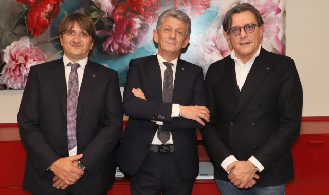 Da sinistra: Diego Trogher, Roberto Scazzosi, Mauro Colombo (Foto Bcc)