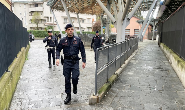 Il giovane è stato individuato dai carabinieri (foto Domenico Ghiotto - Agenzia Blitz)