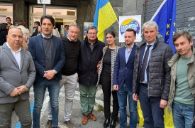 A Varese l’incontro con una delegazione del partito di Zelensky