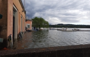 Lago esondato, emergenza alla Canottieri Varese