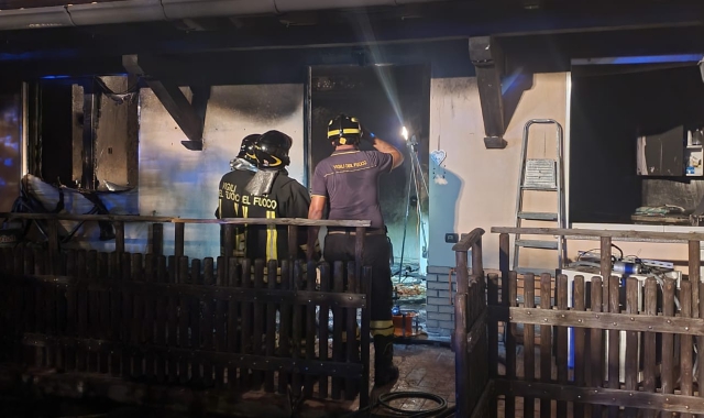 L’intervento dei vigili del fuoco