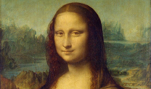 Qui sopra #br/#un dettaglio del volto enigmatico della Monna Lisa #br/#dipinto #br/#da Leonardo da Vinci