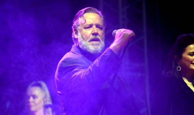 Russell Crowe ai Giardini