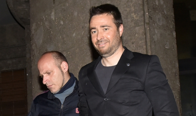 Marco Manfrinati il giorno dell’arresto per l’omicidio dell’ex suocero e l’aggressione all’ex moglie