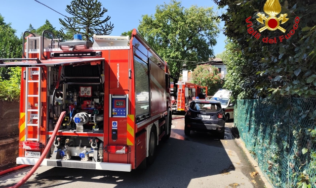 L’intervento dei mezzi di soccorso