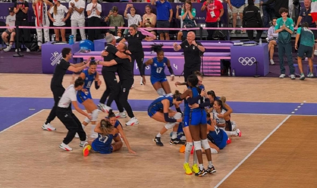 L’esultanza al termine della partita