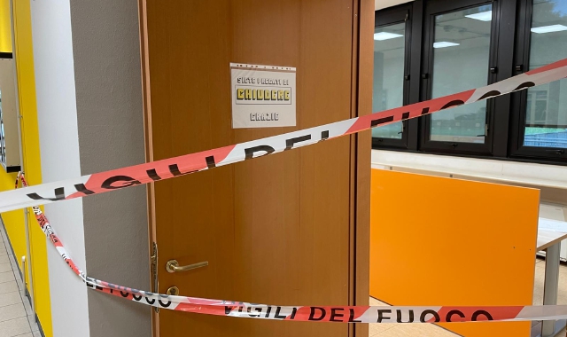 I locali inagibili al liceo Artistico di Varese (foto Blitz)