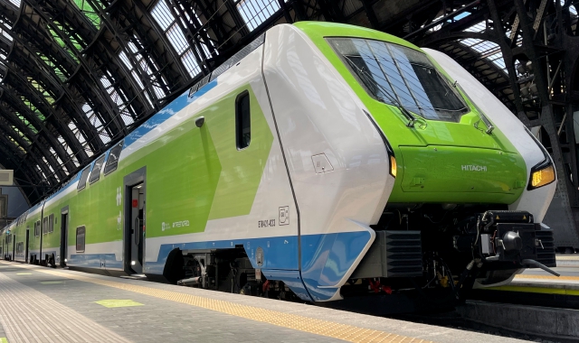 Un “Caravaggio” alla stazione di Milano Centrale, capolinea della tratta da e per Domodossola