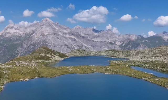 Un’immagine scattata durante l’escursione ai Laghi Suretta