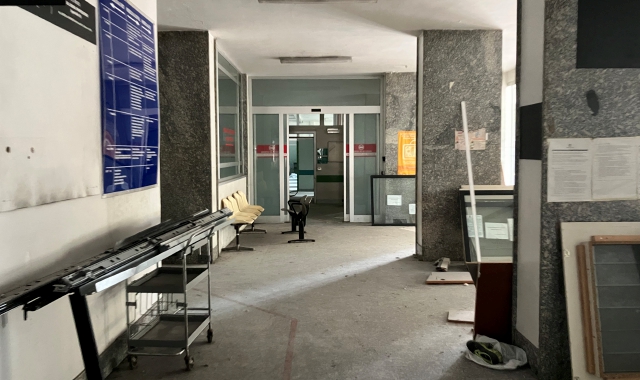 Guardia armata nel vecchio ospedale di Legnano