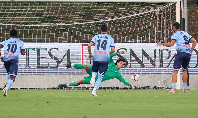 Il rigore parato (foto Italiamedia)