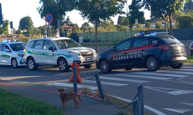 L’intervento di Polizia locale e carabinieri