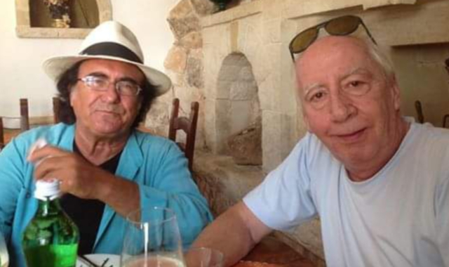 Il paroliere Cristiano Minellono con Albano