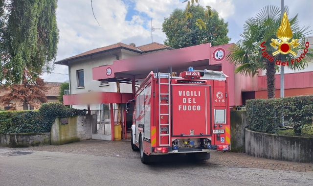 L’intervento dei vigili del fuoco