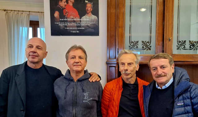 Aldo, Giovanni e Giacomo con Maurizio Castiglioni