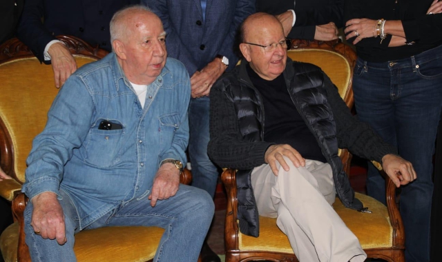 Cristiano Minellono e Massimo Boldi ad Arona