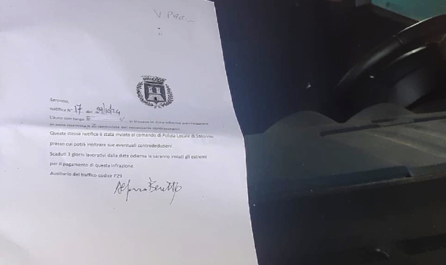 Saronno, il giallo delle multe false