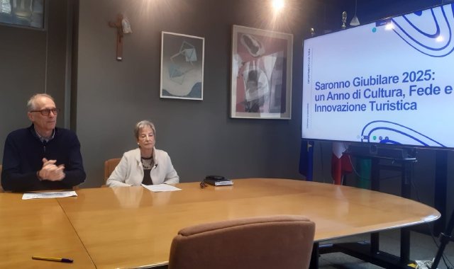 Il sindaco Airoldi e l’assessore Succi durante la presentazione