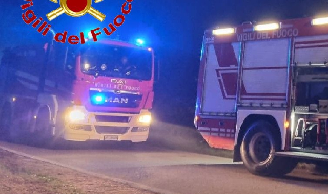Ristorante in fiamme nella notte a Mesenzana