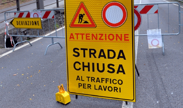 Sabato chiude per dieci ore la Sp 46 a Venegono Inferiore