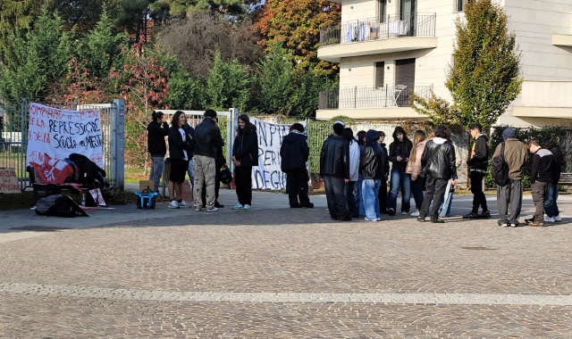 Il corteo degli studenti