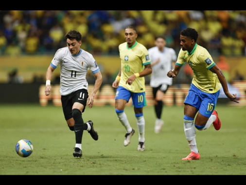 Mondiali 2026: qualificazioni, l'Uruguay ferma 1-1 il Brasile