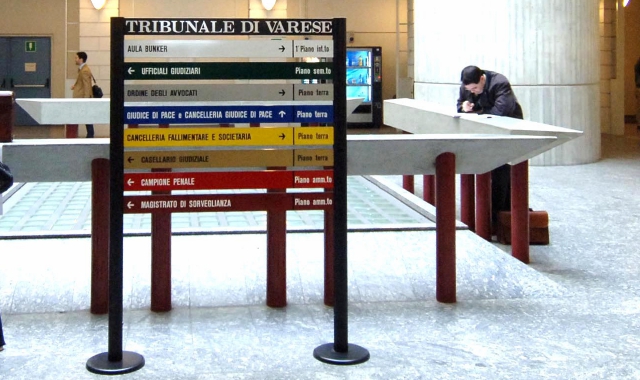 Varese, Tribunale: mancano ufficiali giudiziari