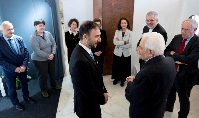 Il presidente della Repubblica Sergio Mattarella incontra i protagonisti della celebrazione degli 80 anni dalla fondazione delle Acli (Foto di Paolo Giandotti - Ufficio per la Stampa e la Comunicazione della Presidenza della Repubblica)
