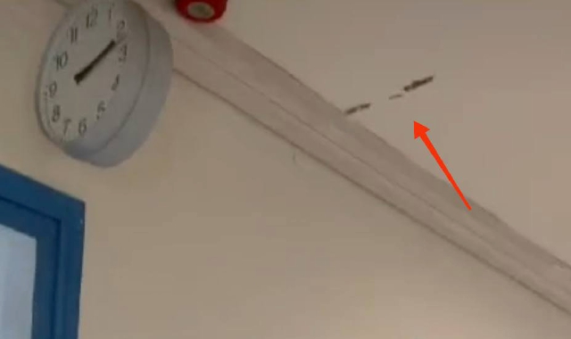Cade intonaco dal soffitto, allarme alla scuola di Angera