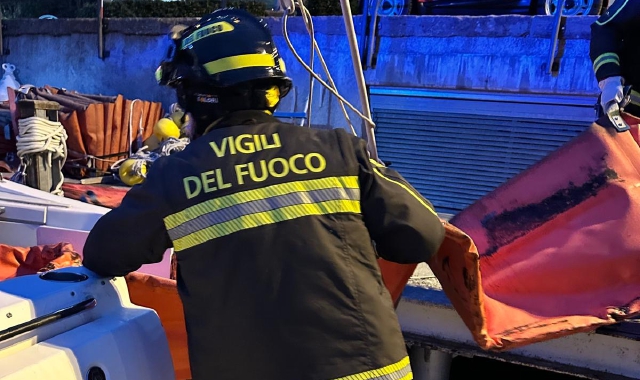 L’intervento dei vigili del fuoco