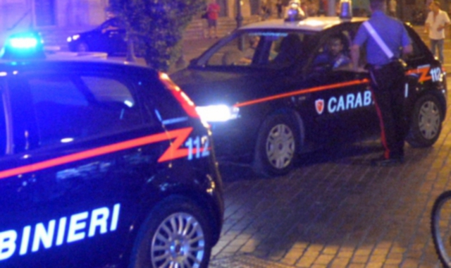 Sul posto sono intervenuti i carabinieri (foto Archivio)