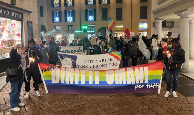 Il corteo a Varese (foto Angelo Puricelli/BLITZ)