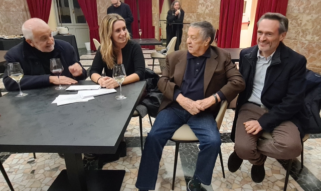 Gianni Canova, Francesca Caruso, Renato Pozzetto e Matteo Forte