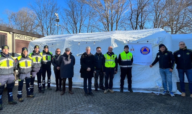 Varese, una tenda per le emergenze