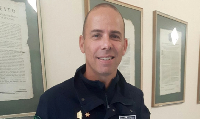 Il comandante della Polizia locale di Trecate, Pier Zanatto