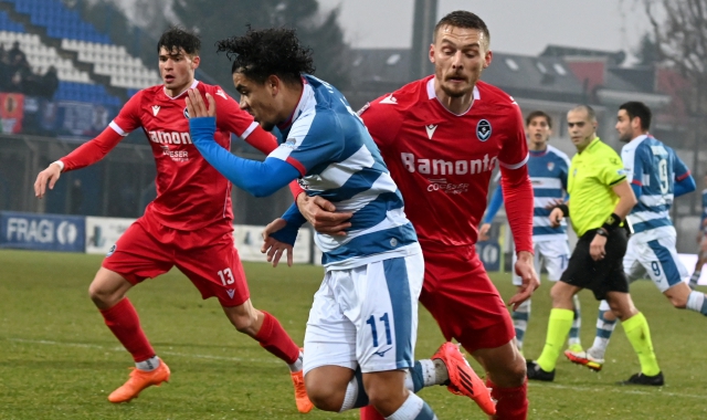 Come sempre la vena di Pitou sarà decisiva per la Pro Patria col Vicenza (foto Blitz)