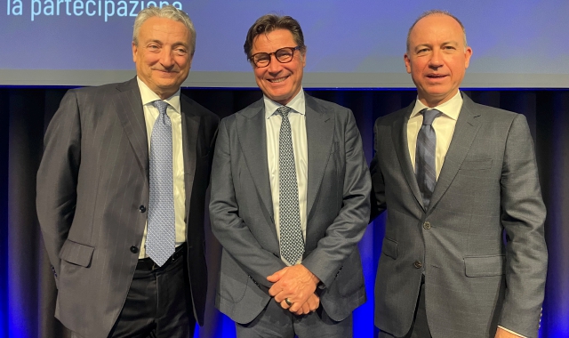 Giuseppe Pasini con Roberto Grassi e Francesco Bruzzella